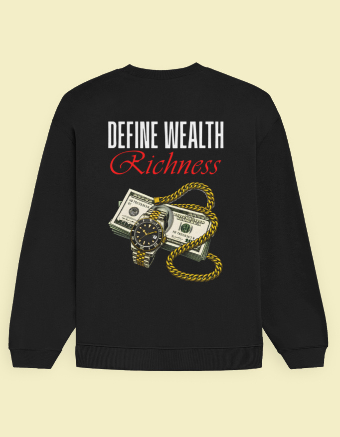 Define Wealth Unisex Oversized Sweatshirt