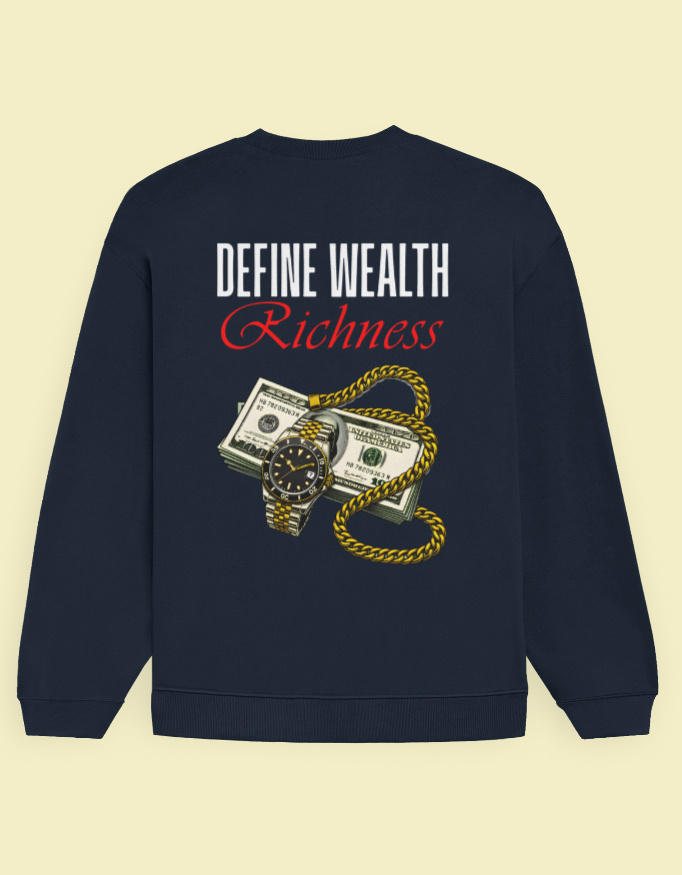 Define Wealth Unisex Oversized Sweatshirt - Image 2