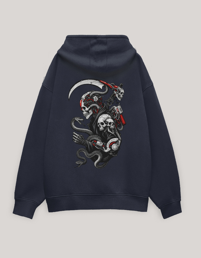 Necrotech Unisex Oversized Hoodie - Image 2