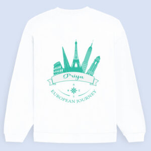 European Journey Custom Unisex Oversized Sweatshirt