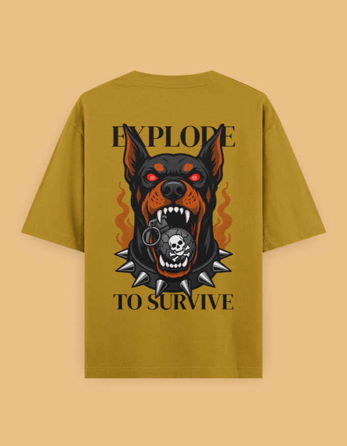 Explode Unisex Oversized Classic T-Shirt - Image 3