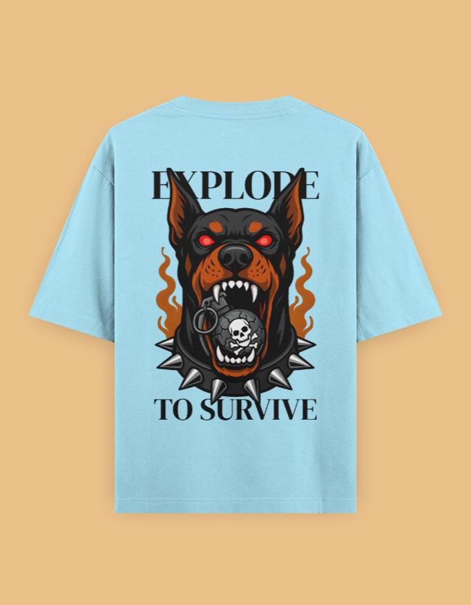 Explode Unisex Oversized Classic T-Shirt - Image 4