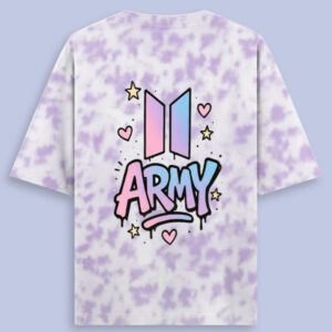 Army Unisex Tie Dye Oversized T-Shirt