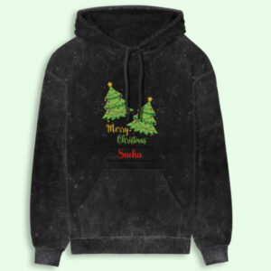 Christmas special Custom Unisex Acid Washed Hoodie